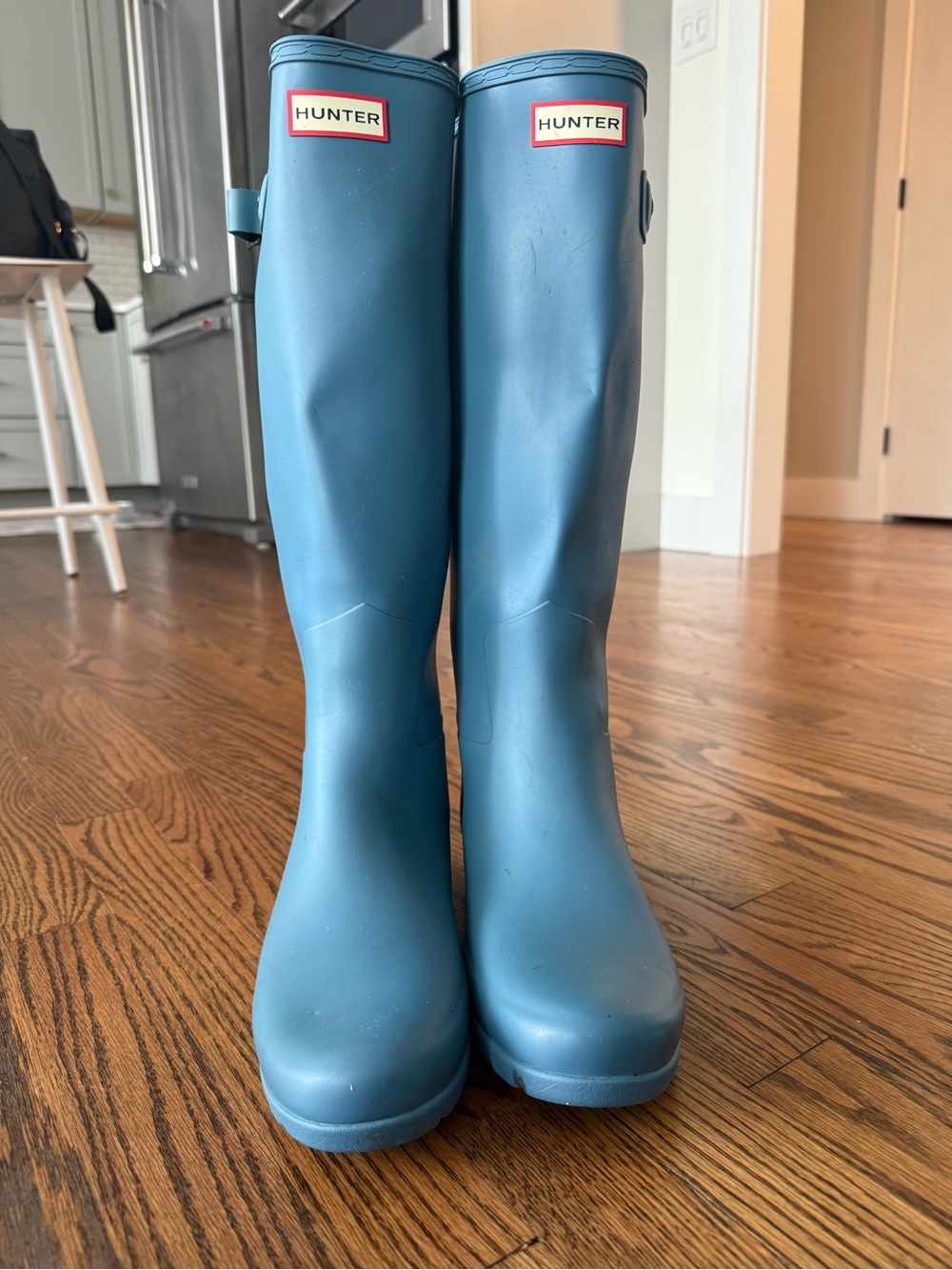 Hunter Women's Tall Rain Boots in Teal Blue